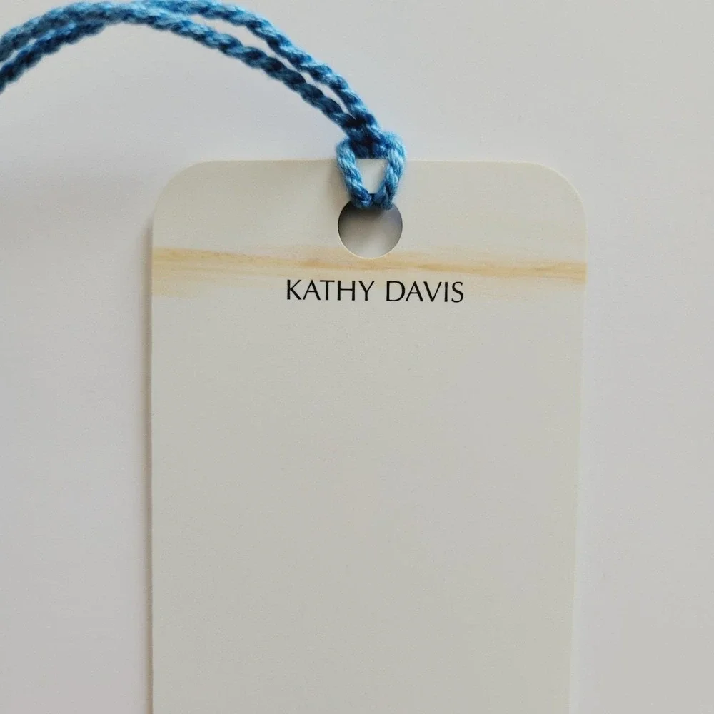 Vintage 90s Kathy Davis Teacher Hand Heart Mind Bookmark gift 1995 Artworks KD04